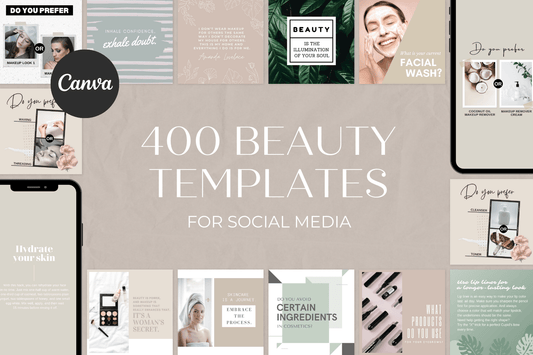 400 Beauty Salon Templates For Social Media