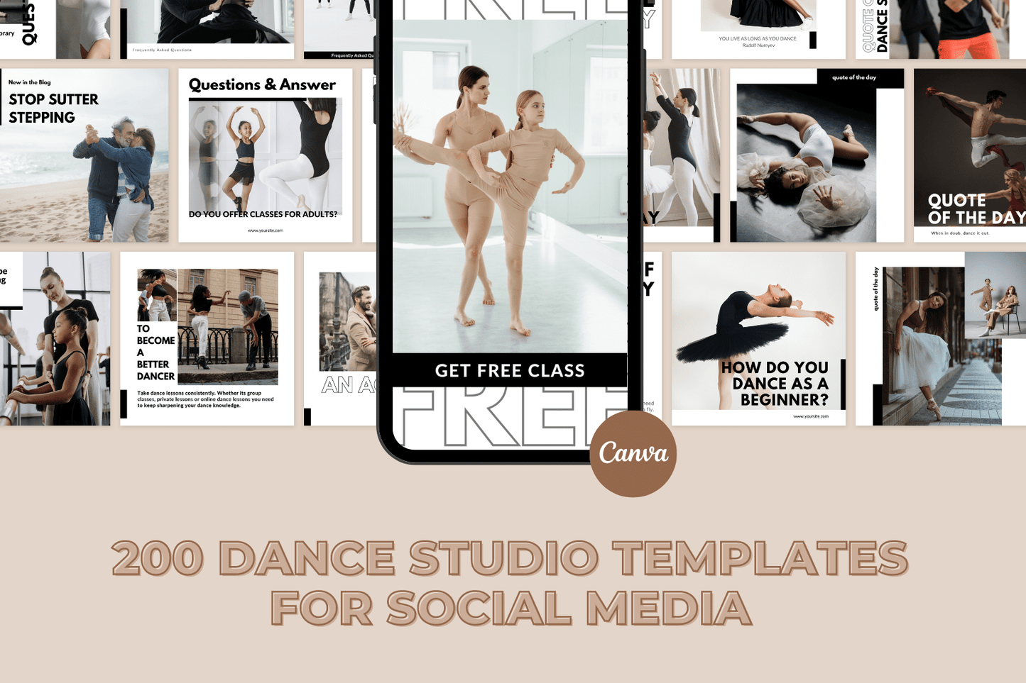 200 Dance Studio Templates for Social Media