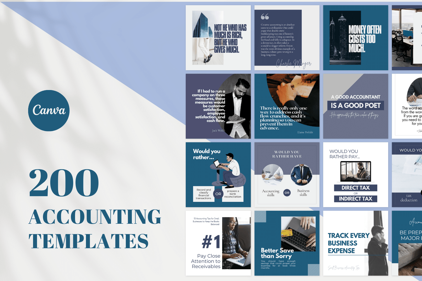 200 Accounting Templates for Social Media