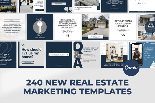 240 NEW Real Estate Templates for Social Media