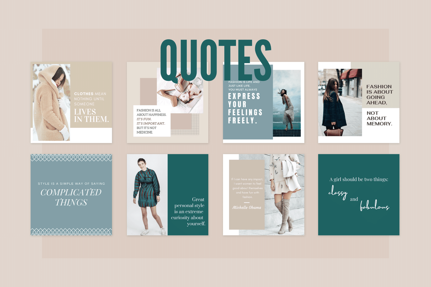 400 Fashion Templates For Social Media