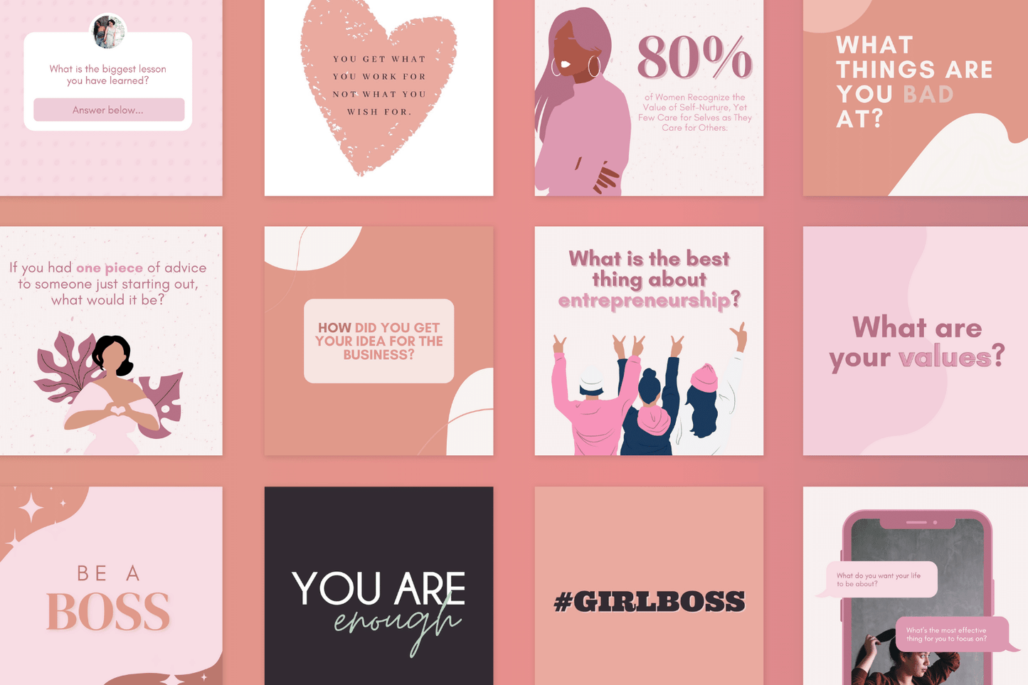 200 Empowering Women Templates Bundle For Social Media